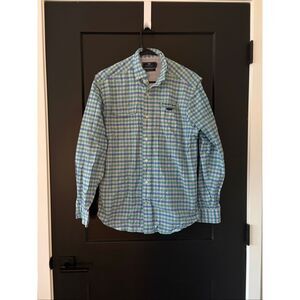 Vineyard Vines Harbor Performance Plaid Shirt Fishing Preppy Size S